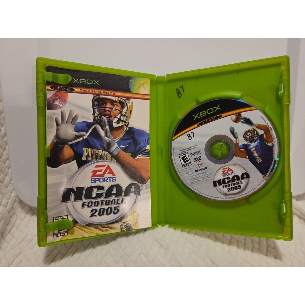 XBOX NCAA Football 2005 w Original Case & Instruct Manual Tested working - Picture 4 of 8